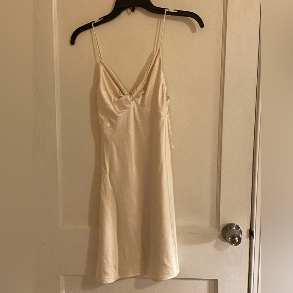 Cream Slip Dress